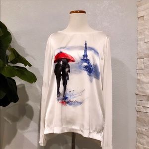 White House Black Market Sweater - Night in Paris
